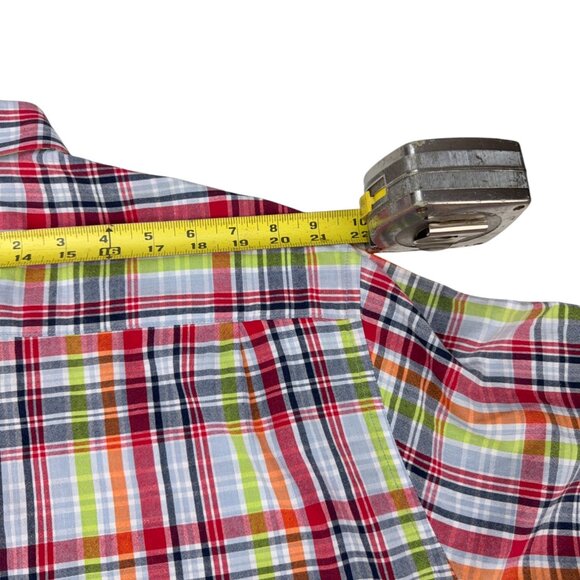 Viyella Mens XL Cotton Oxford Check Classic Fit Short Sleeve Button Up - Picture 3 of 7